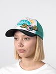 Бейсболка VON DUTCH арт. VD/0/CAS1/PAT/GRE  (мятный / черный)